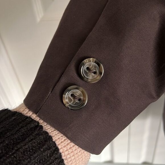 DALIA || BROWN UTILITY‎ STYLE FULLY LINED JACKET SIZE 10 - Picture 6 of 12